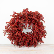 Faux Red Berry Wreath 60cm | Autumn Home Décor